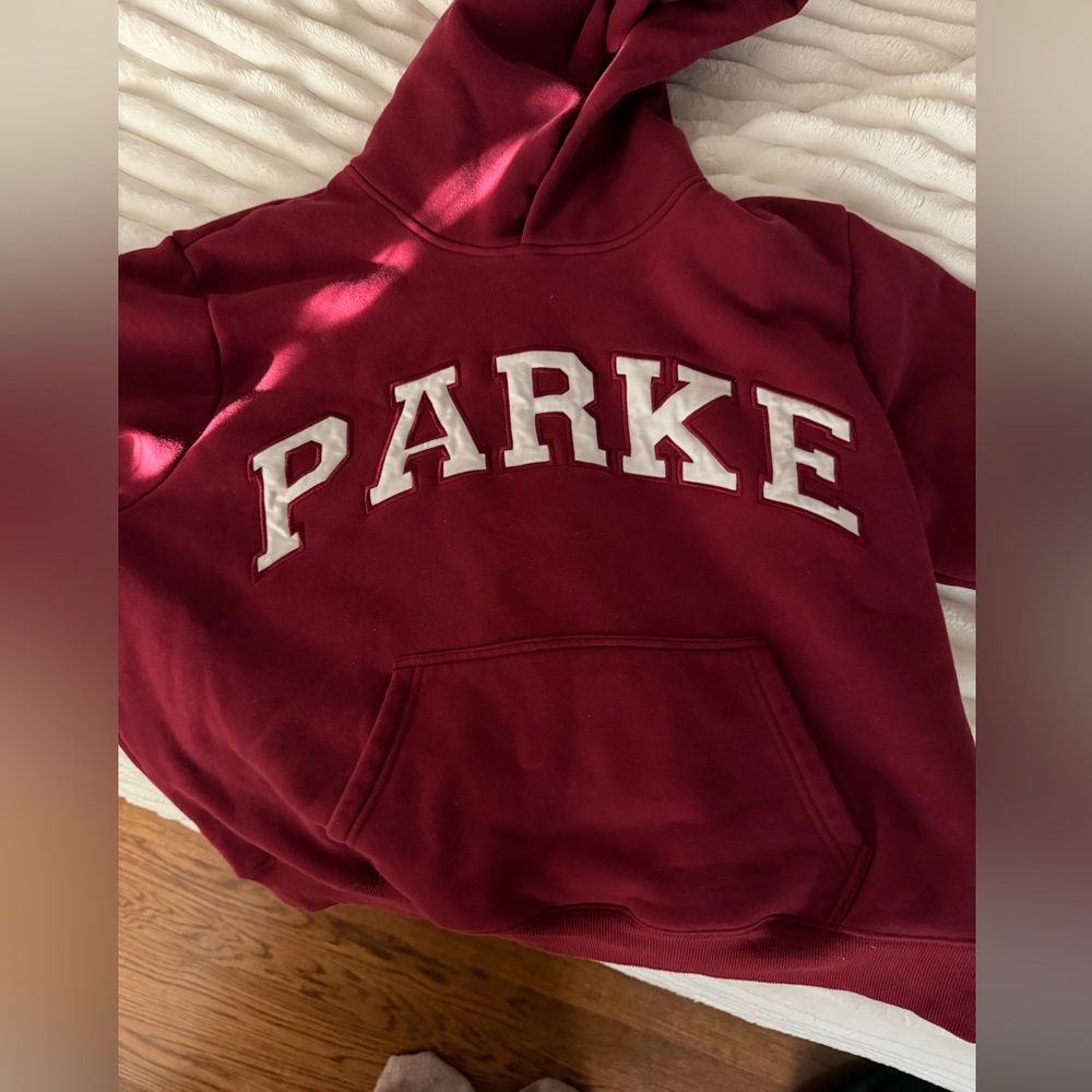 Perfect condition! Red Parke hoodie